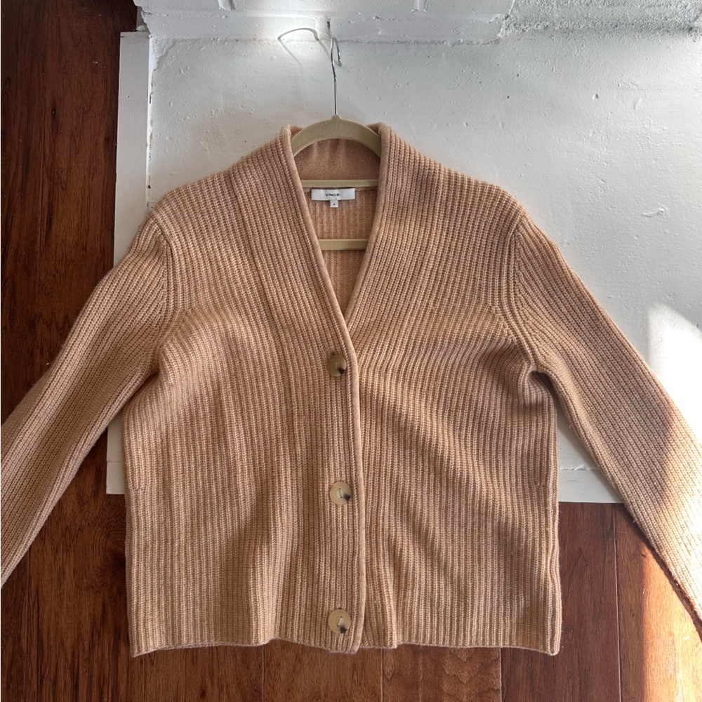 Vince Shaker Ribbed Cardigan - Picture 2 of 8